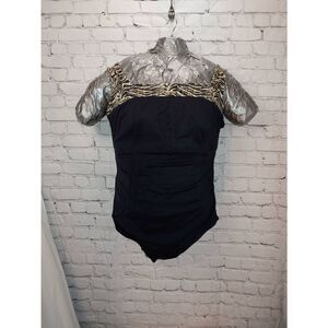 Roxanne Classics Vintage Women's Size 18/42D Black One Piece Bathing Suit